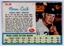 1962 Post Cereal Baseball Cards - PICK YOUR CARD - Stars, Semi-Stars, Commons