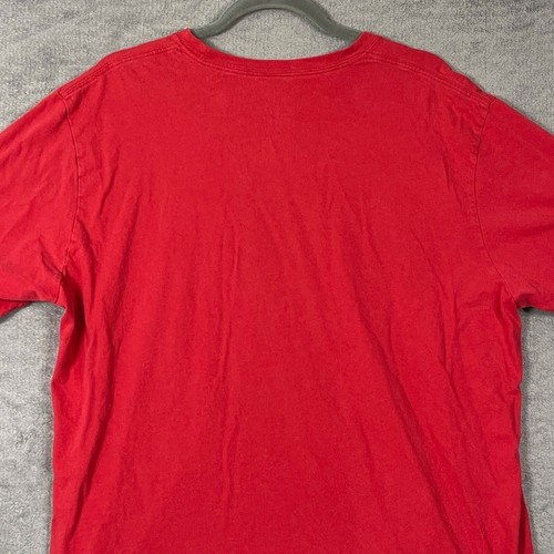 North Face Shirt Mens Size XL Red SS Casual Cotton Short Sleeve Pullover Tee - Picture 8 of 10