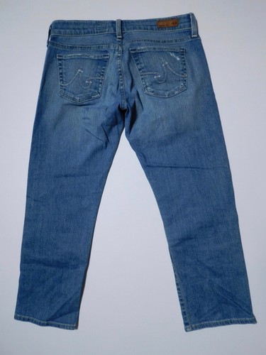 Jean ADRIANO GOLDSCHMIED AG lavado medio relajado delgado ""The Tomboy Crop"" talla 26R - Imagen 6 de 9
