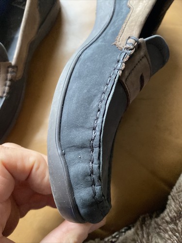 Bins Clarks weiche Slipper Mokassins Schuhe Nubuk Herren UK 8 - Bild 5 von 15