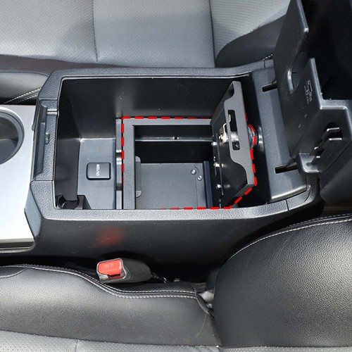 Inner Center Console Gun Vault Security w/Lock Box Armrest Tray for 4Runner 10+ - Picture 12 of 23
