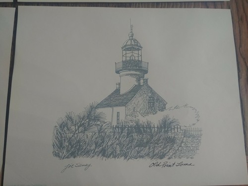 A Special Selection of California Lighthouse Drawings By Joe Seney - Prints - Picture 4 of 6