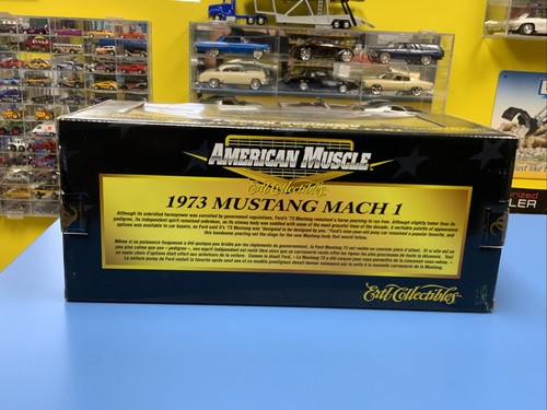 AMERICAN MUSCLE ERTL 1973 MUSTANG MACH I GREEN NEW - Picture 7 of 10