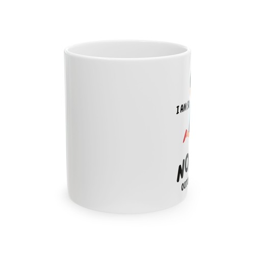 Taza de cerámica - Nopin fuera de aquí cita divertida diciendo, trabajo, escuela, política - Imagen 3 de 5