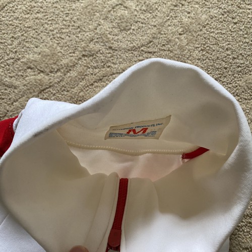 Tuta vintage Champion Products Inc. nylon Lynchburg College 100% nylon USA - Foto 12 di 12