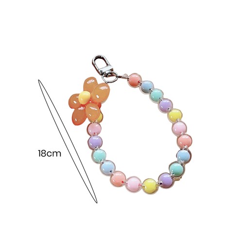 Flower Beads Phone Wrist Rope Anti-lost Cell Phone Case Hand-held Strap ss - 第 6/34 張圖片