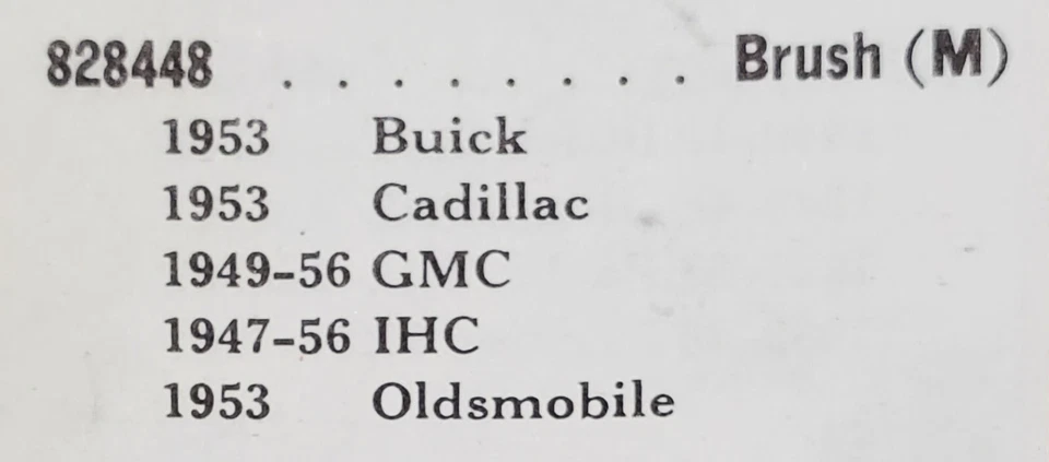 Juego de cepillos de arranque Niehoff DR-92 1953 Buick Cadillac Olds 1949-56 GMC 1947-56 IHC Foto 4 de 4
