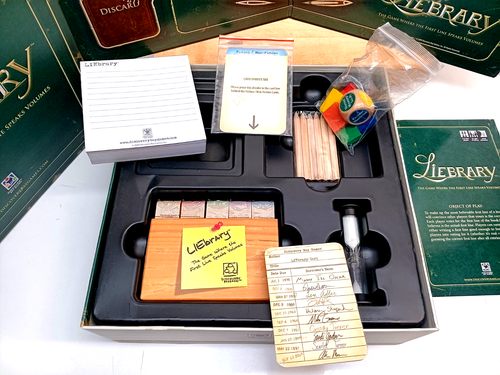 LieBrary Board Game 2009 Where the First Line Speaks Volumes OPEN BOX NEW - Picture 2 of 4