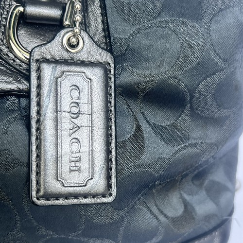 Coach Umhängetasche schwarz Satin Ashley F18777 - Bild 2 von 9