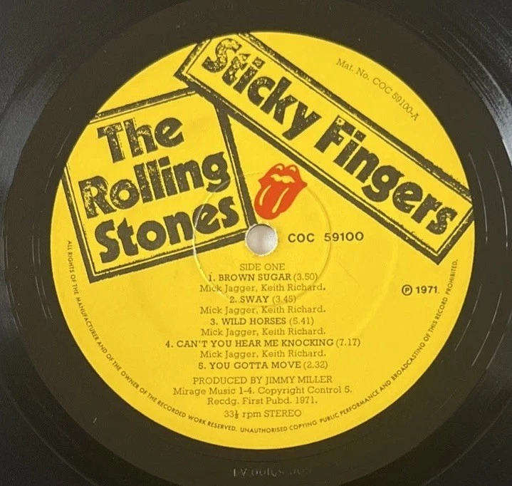 The Rolling Stones - Sticky Fingers 1st UK  *TML* Press Complete A3/B4. VG+/VG+ - Image 3 of 4