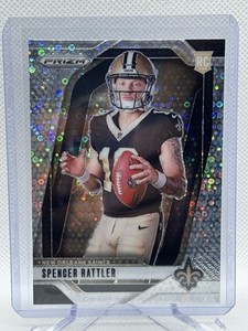 2024 Panini Prizm Spencer Rattler RC NO HUDDLE VARIATION #37 NEW ORLEANS SAINTS