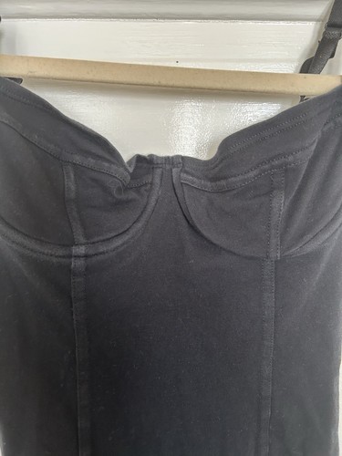 American Apparel Black Corset Top With Cups Size S - Picture 2 of 4