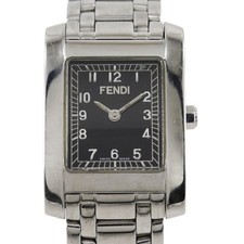 FENDI Olologi Watches 7000L blackDial Stainless Steel Quartz Analog displa...