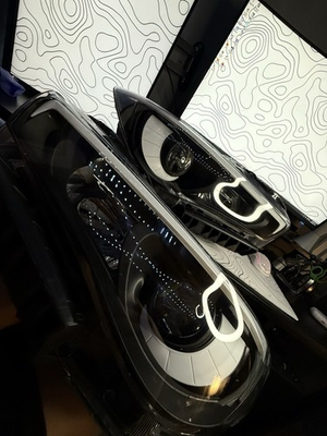 #ad OEM Infiniti Q50 Custom Black Headlights White DRL LED 2014 2023 Plug amp; Play $650.00