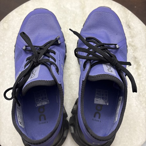On Cloud 3 X Men’s Size 7.5 Blueberry /black Purple Running Shoes - Picture 3 of 13