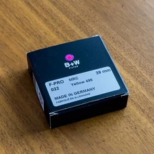 B+W 39mm 022 Yellow 2X MRC F-Pro Filter - Leica