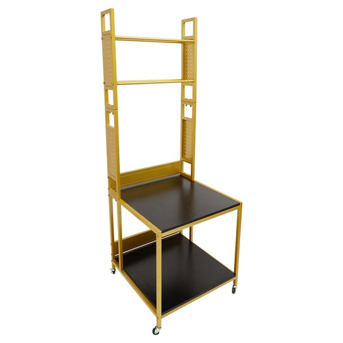 Mobiler 3D Drucker Ständer mit doppellagigem Filament Aufbewahrungsregal mit Rollen - Bild 11 von 21