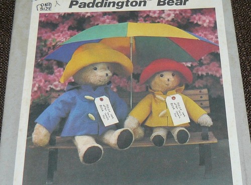 Vintage Simplicity Sewing Pattern #8223 Paddington Bear 13" 18" Uncut - Picture 2 of 3