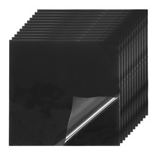 Waterproof Patch Seal Tape 4 in x 4 In, 12 Pack PVC Leak Proof Repair Tape Black