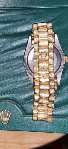 Authentic Mens Rolex President 18k Solid Gold Bracelet 20mm Datejust - Picture 3 of 4