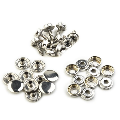 30pcs Car Hoods Snap Fasteners Cover Canvas Fast Fabric Repair Kit Button - Picture 6 of 12