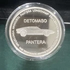 1 OZ Detomaso PANTERA  .999 FINE SILVER Round - # 33 - Uncirculated in Case