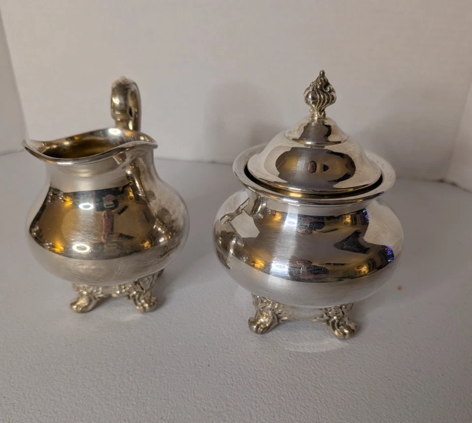 Juego de 4 piezas vintage para servir té y café Regent Reed & Barton 5600 Foto 3 de 4