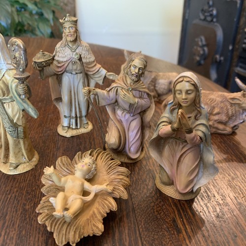 Vintage Fontanini Nativity Set 9 Piece Small Figures 1980’s Christmas Made Italy - Picture 16 of 24