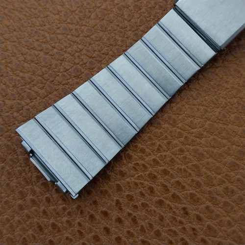 Cinturino orologio Bulova Accutron acciaio inox speciale piatto mai usato nos vintage - Foto 4 di 10