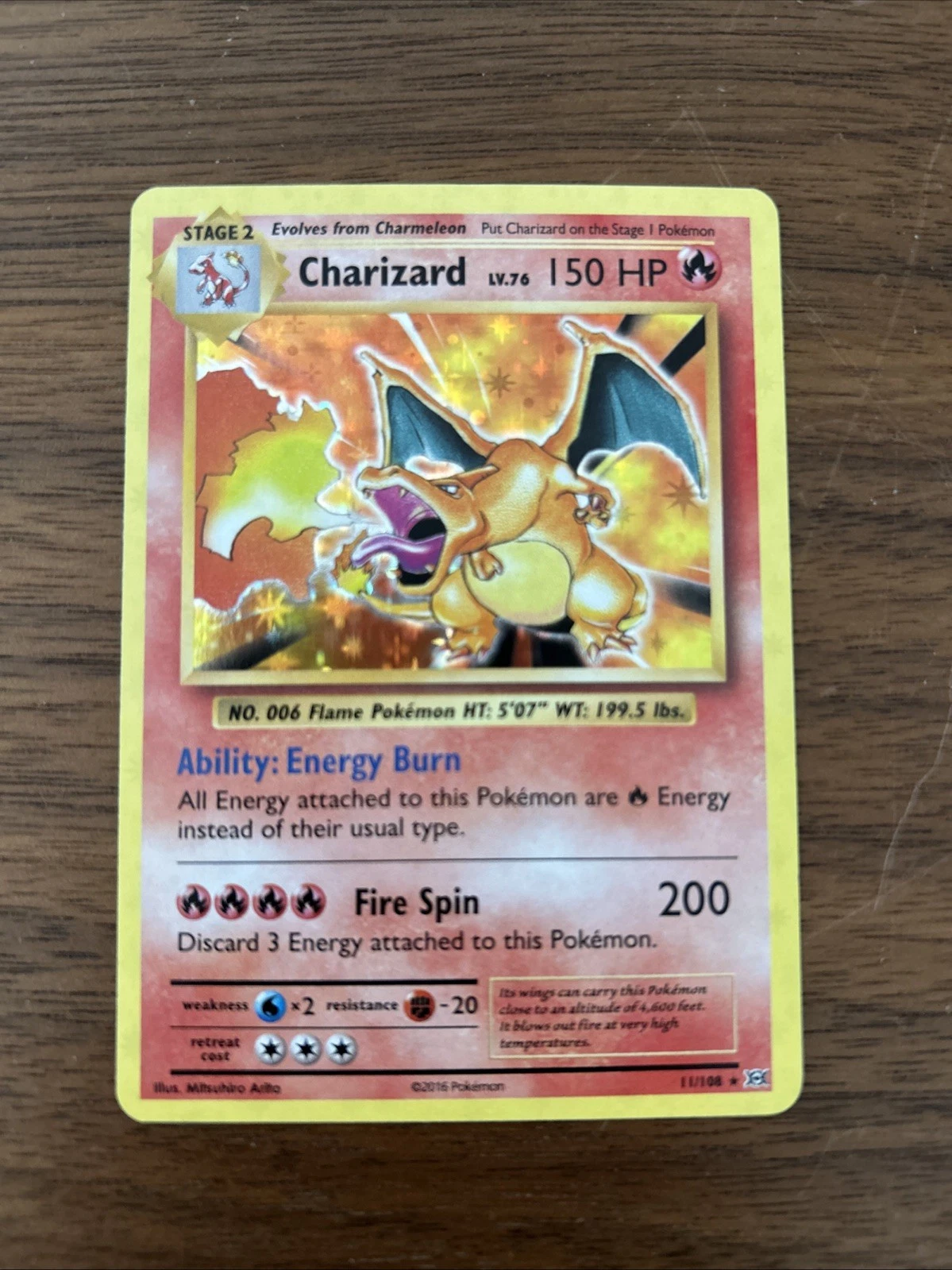 Deal for Charizard 11/108 Holo Rare - XY: Evolutions - Pokemon TCG LP