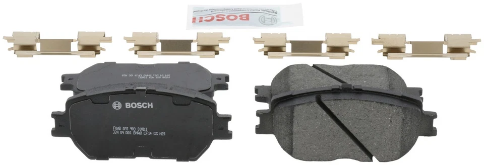 Kit de pastillas de freno y rotor de cerámica Bosch QuietCast para Toyota Camry LE 2002-2006 Foto 3 de 4