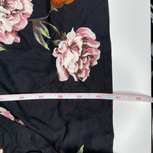 Fortune + Ivy Lennora Dress 1X NWT Black Floral Knot Midi Plus Size - Picture 4 of 9
