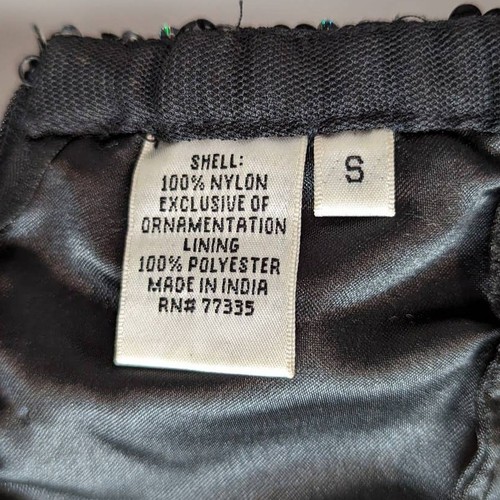 Scala trägerloses Cocktailkleid Pailletten Tüll Fit and Flare schwarz Small - Bild 5 von 17