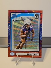 2024 Panini Donruss - Rated Rookie Rasheen Ali #347 Optic Preview Red Wave Prizm