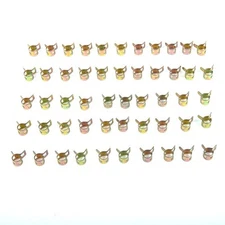 50pcs 5/16 8mm Spring-Clip Fuel Hose Line Air Pipe Clamps Fastener Hot Sale