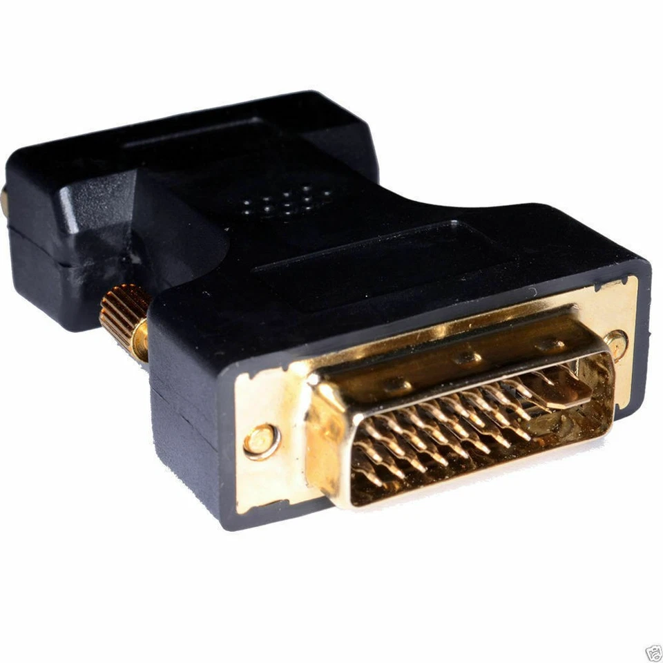 DVI-A 24 + 5 Pin Male Plug to 15 Pin SVGA Female Converter Adapter [006638] - Image 2 of 4