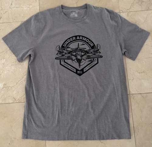 Under Armour Grafik T-Shirt Größe Large grau gebraucht, in einwandfreiem Zustand