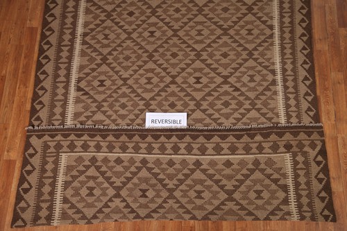 South-Western Kilim Oriental Hand-woven Living Room Rug Reversible Carpet 6x10 - Picture 9 of 9