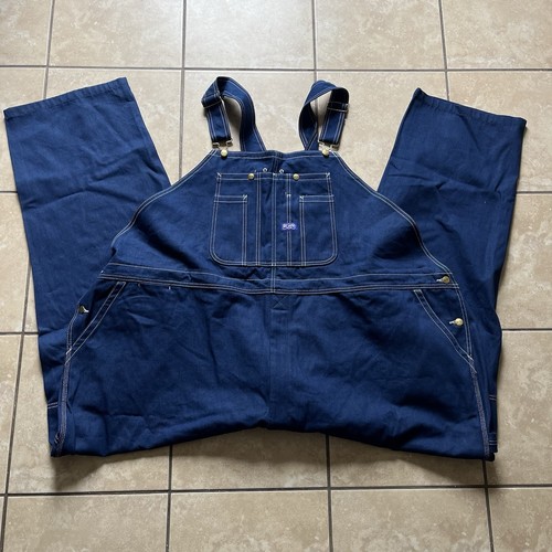 Big Smith Blue Denim Jeans Farm Overalls 66 x 32 Original Fit NWT Mens