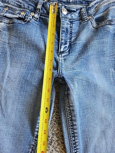 Seven 7 for All Mankind Jeans Womens Sz 14 Slim Boot Blue Stretch Denim 34x29.5 - Picture 3 of 6