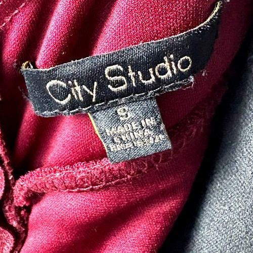 Y2K rotes Samt Whimsigoth Midikleid V-Ausschnitt Spaghettiträger Glitzer Detail Gr. S - Bild 6 von 9