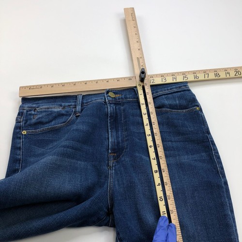 FRAME Le High Straight MINT 30 (Fits 30W 27.5L) High Rise Denim Jeans - Picture 6 of 10