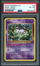 2016 Pokemon Evolutions Mew Holo #53 PSA 6 EX-MT