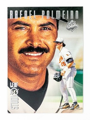 Rafael Palmeiro #9 (1996 Leaf Studio) Baseball Card, Baltimore Orioles