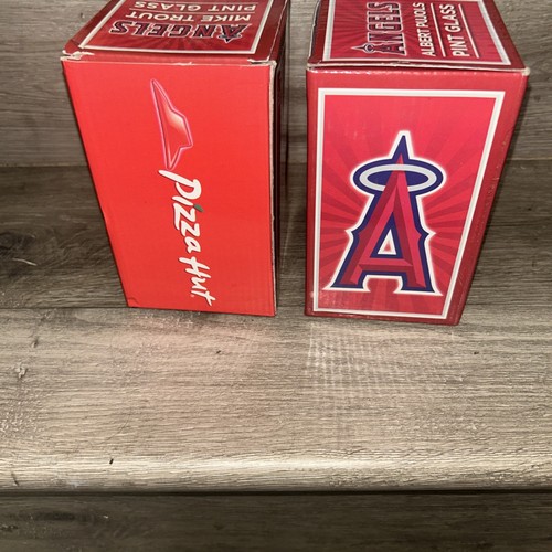 Anaheim Angels Pint Glass Set MIKE TROUT & ALBERT PUJOLS SGA's. - Picture 4 of 5