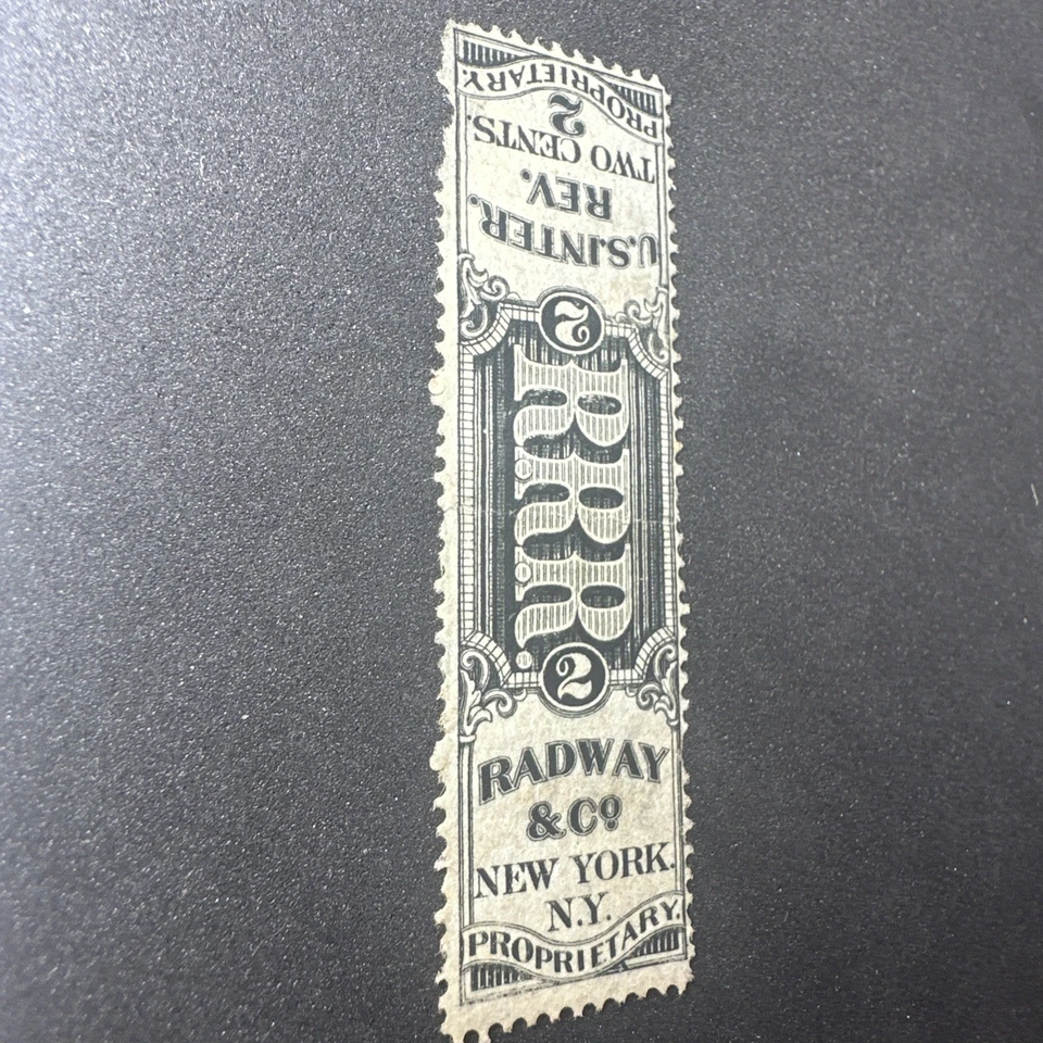 1871 RS193 Radway & Co Medicine Stamp Revenue - Image 2 of 4