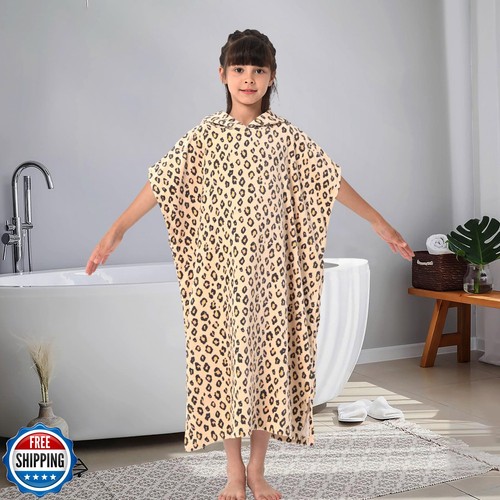 VOOVA und MOVAS Handtücher Morgenmantel für 8-14 Mädchen Teens, 100% Baumwolle Poncho Handtuch für - Bild 5 von 5