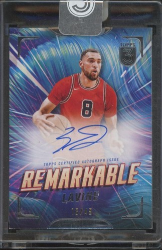 2024 Topps 3 Basketball ZACH LAVINE Remarkable Auto /49 AS2