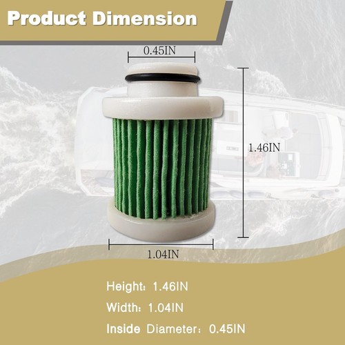 6D8-24563 2 PCS Fuel Filters for Yamaha 4 Stroke 25-135 HP Outboard Engines 6... - Picture 2 of 5