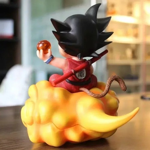 Dragon Ball Z Goku Cloud Anime Figur Statue Modell Spielzeug Young Son 9,5 cm - Bild 4 von 7